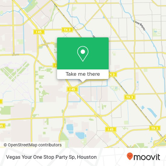 Vegas Your One Stop Party Sp map