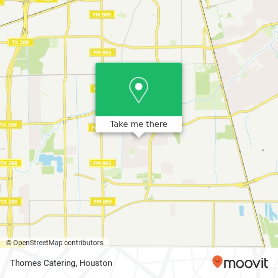 Thomes Catering map