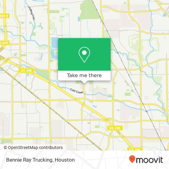 Bennie Ray Trucking map