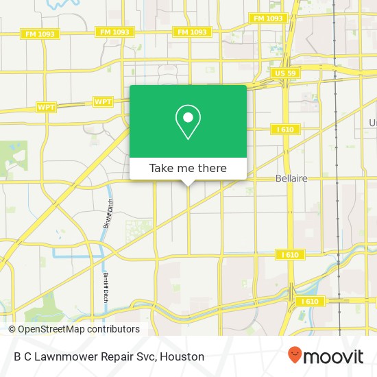 B C Lawnmower Repair Svc map