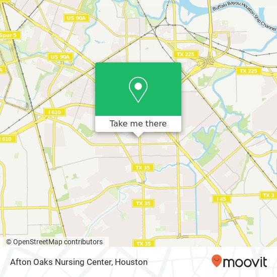 Afton Oaks Nursing Center map