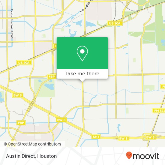 Austin Direct map