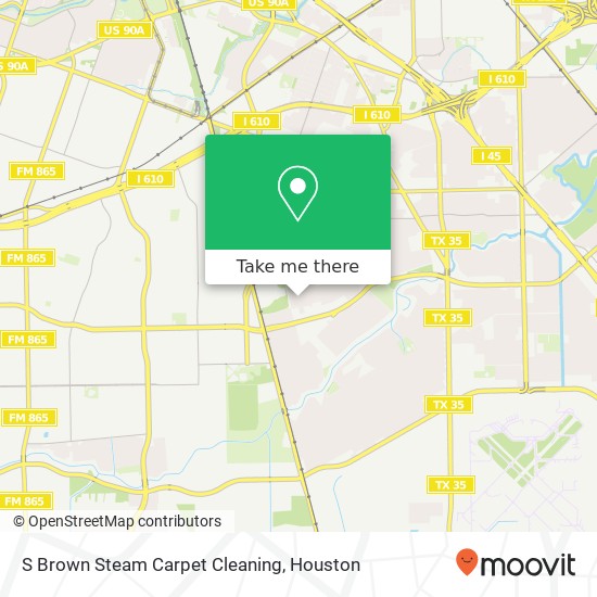 S Brown Steam Carpet Cleaning map