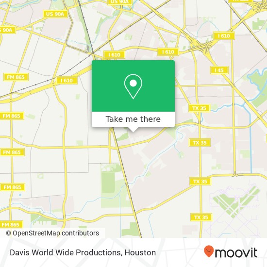 Davis World Wide Productions map