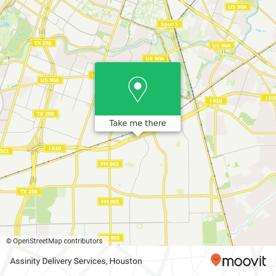 Mapa de Assinity Delivery Services