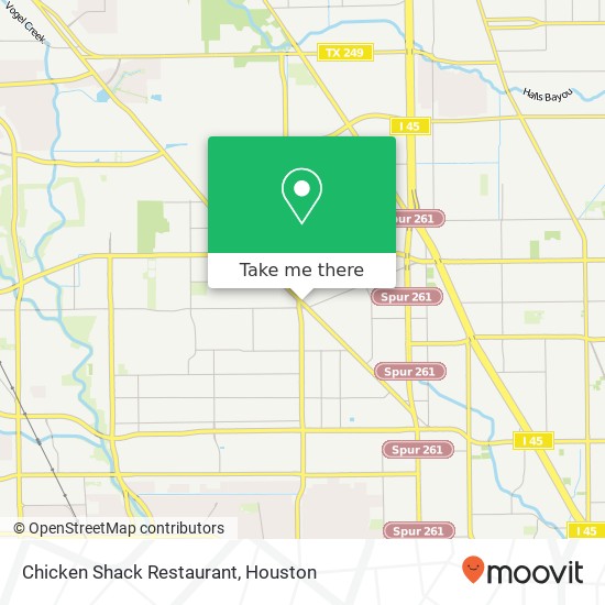 Chicken Shack Restaurant map
