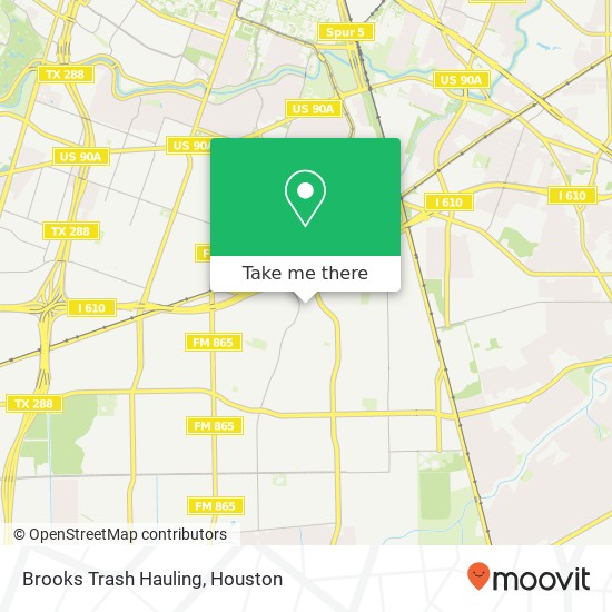 Brooks Trash Hauling map