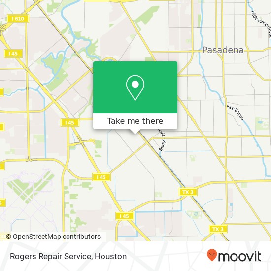 Rogers Repair Service map