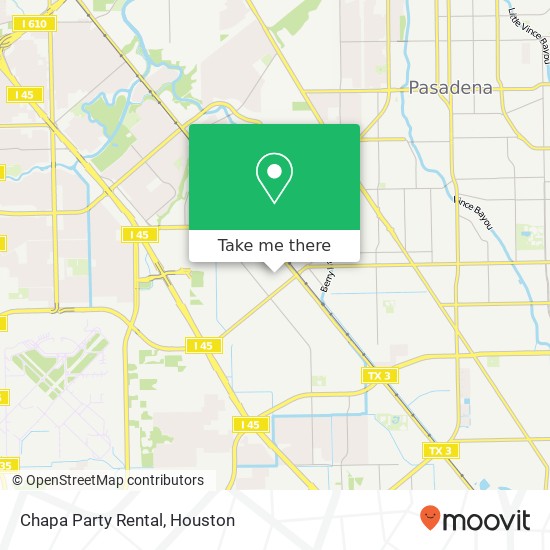 Chapa Party Rental map