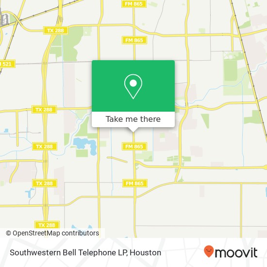 Mapa de Southwestern Bell Telephone LP