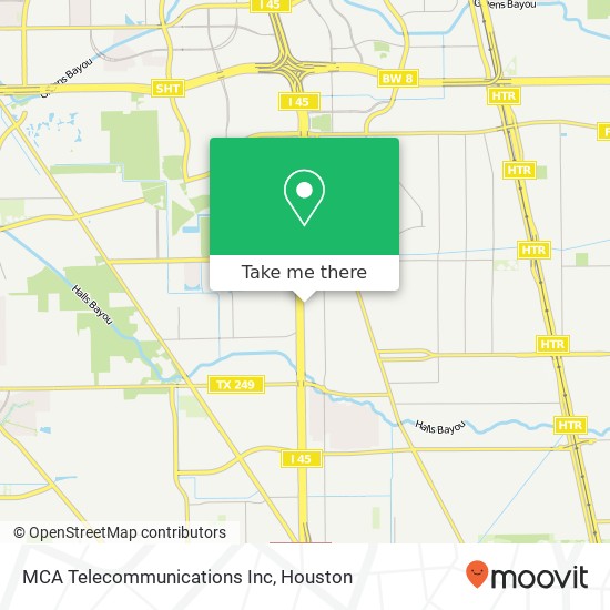 MCA Telecommunications Inc map