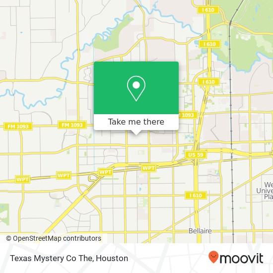 Mapa de Texas Mystery Co The