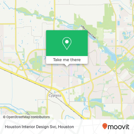 Houston Interior Design Svc map