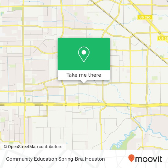 Mapa de Community Education Spring-Bra