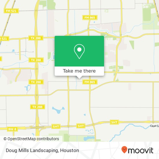 Doug Mills Landscaping map