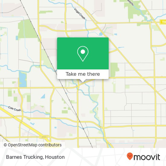 Barnes Trucking map