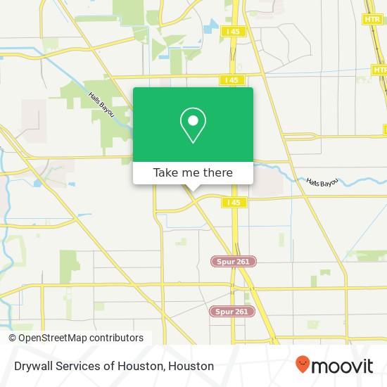 Drywall Services of Houston map