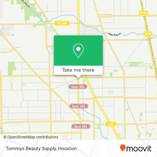 Mapa de Tommys Beauty Supply