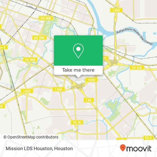 Mission LDS Houston map