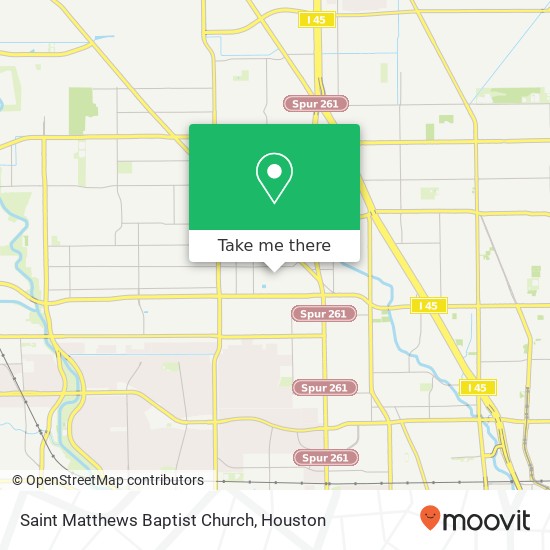 Saint Matthews Baptist Church map