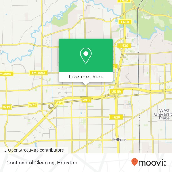 Continental Cleaning map