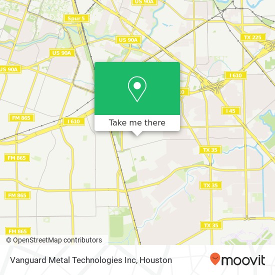 Vanguard Metal Technologies Inc map