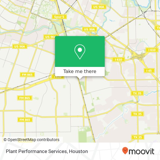 Plant Performance Services map