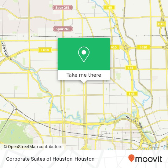 Corporate Suites of Houston map