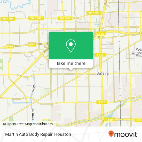 Mapa de Martin Auto Body Repair