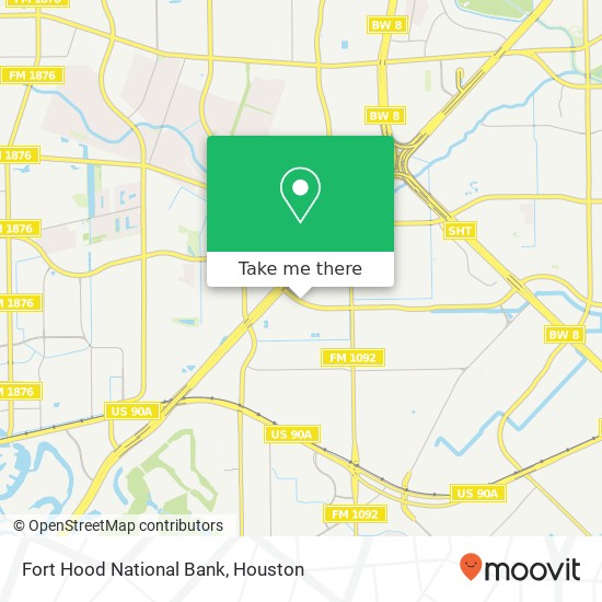 Mapa de Fort Hood National Bank