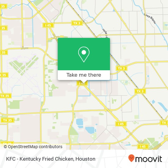 KFC - Kentucky Fried Chicken map