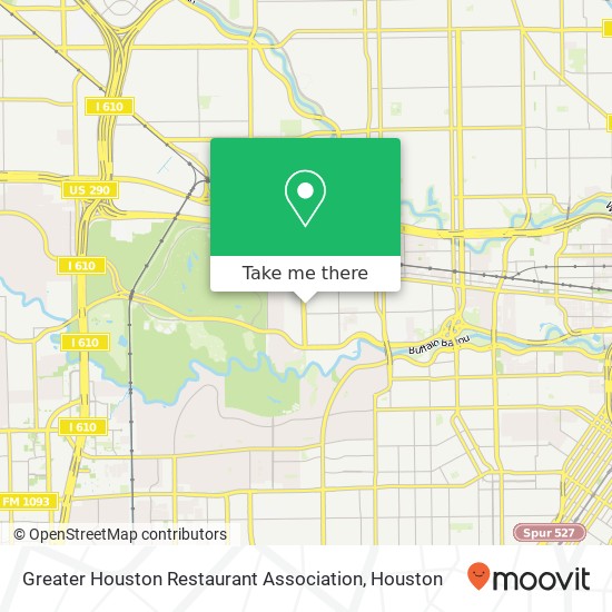 Mapa de Greater Houston Restaurant Association, 550 Westcott St Houston, TX 77007