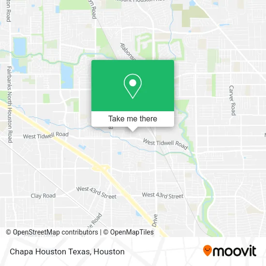Mapa de Chapa Houston Texas
