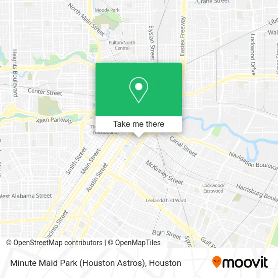 Minute Maid Park (Houston Astros) map