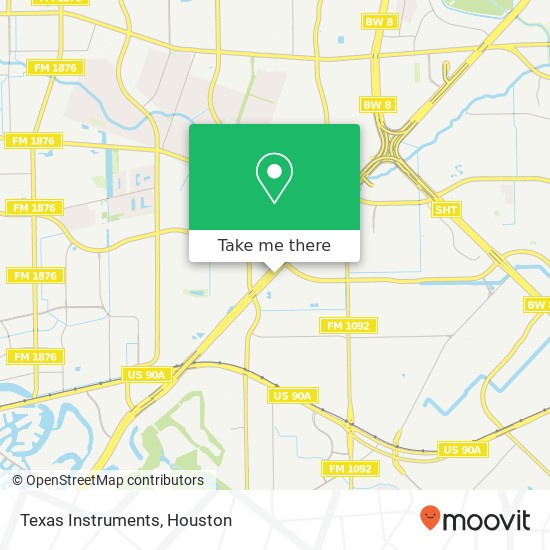 Texas Instruments map