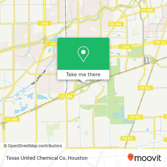 Mapa de Texas United Chemical Co