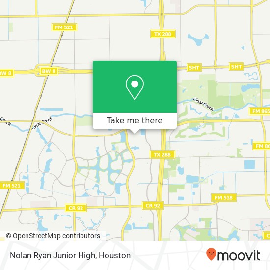 Nolan Ryan Junior High map