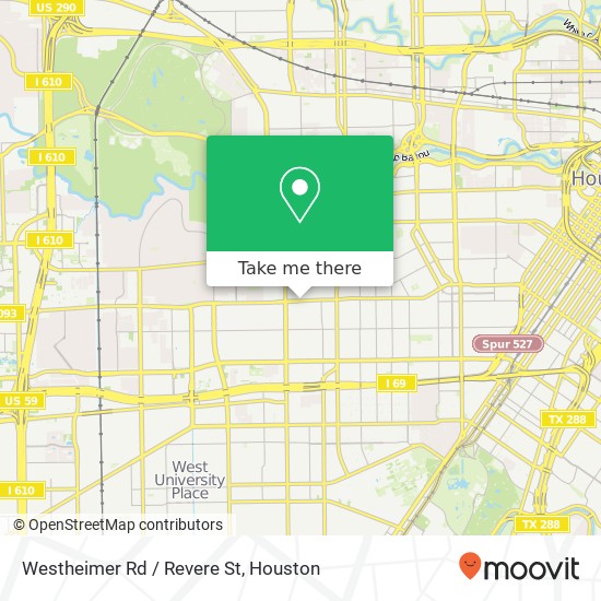 Westheimer Rd / Revere St map