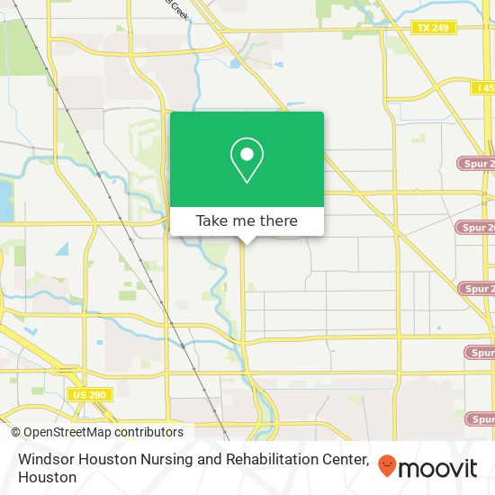 Mapa de Windsor Houston Nursing and Rehabilitation Center