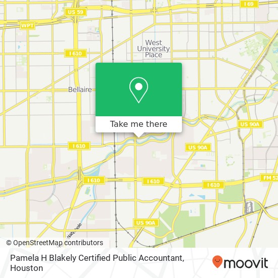 Pamela H Blakely Certified Public Accountant map