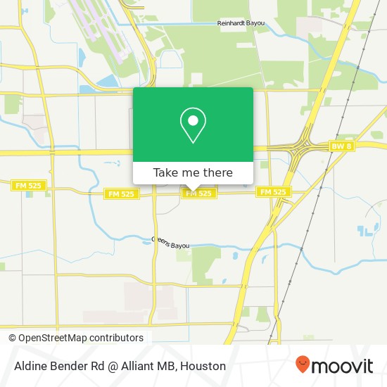 Aldine Bender Rd @ Alliant MB map