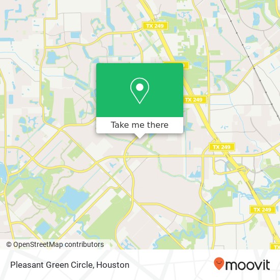 Pleasant Green Circle map