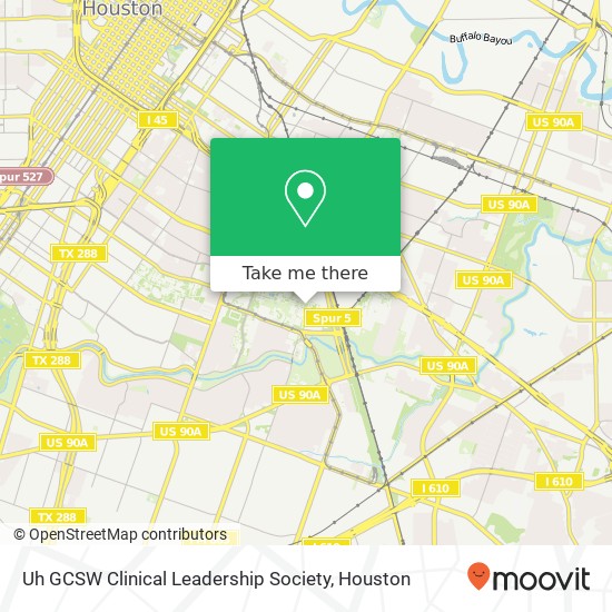 Uh GCSW Clinical Leadership Society map