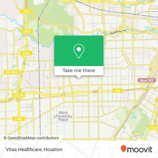 Vitas Healthcare map