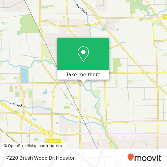 Mapa de 7220 Brush Wood Dr