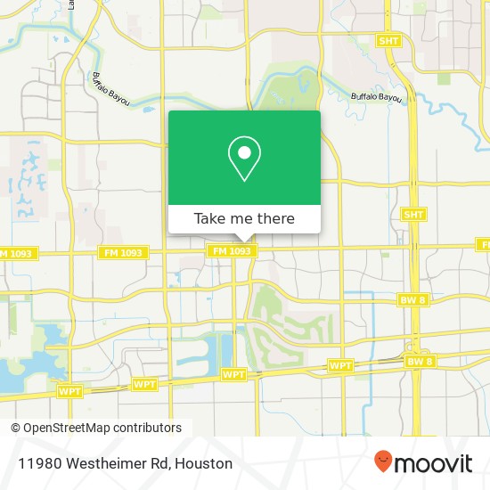 11980 Westheimer Rd map