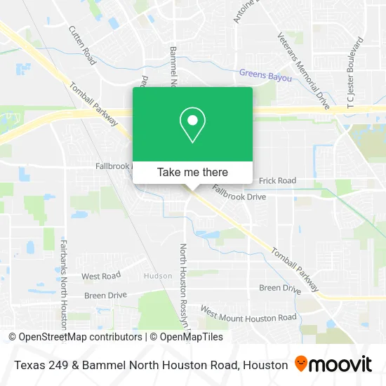 Mapa de Texas 249 & Bammel North Houston Road