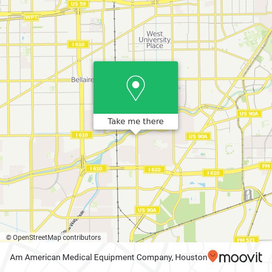 Mapa de Am American Medical Equipment Company