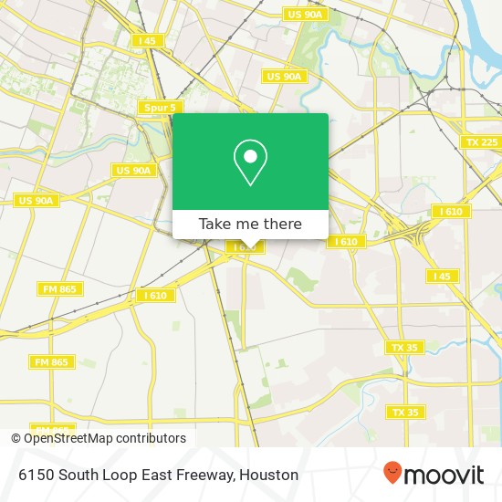 6150 South Loop East Freeway map