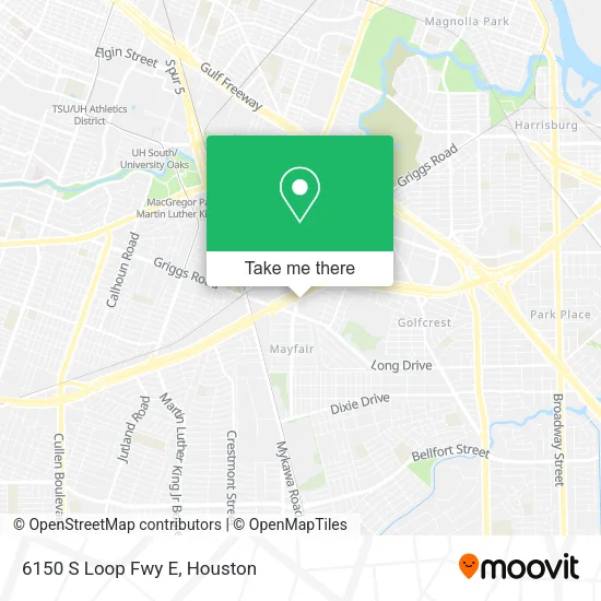 6150 S Loop Fwy E map
